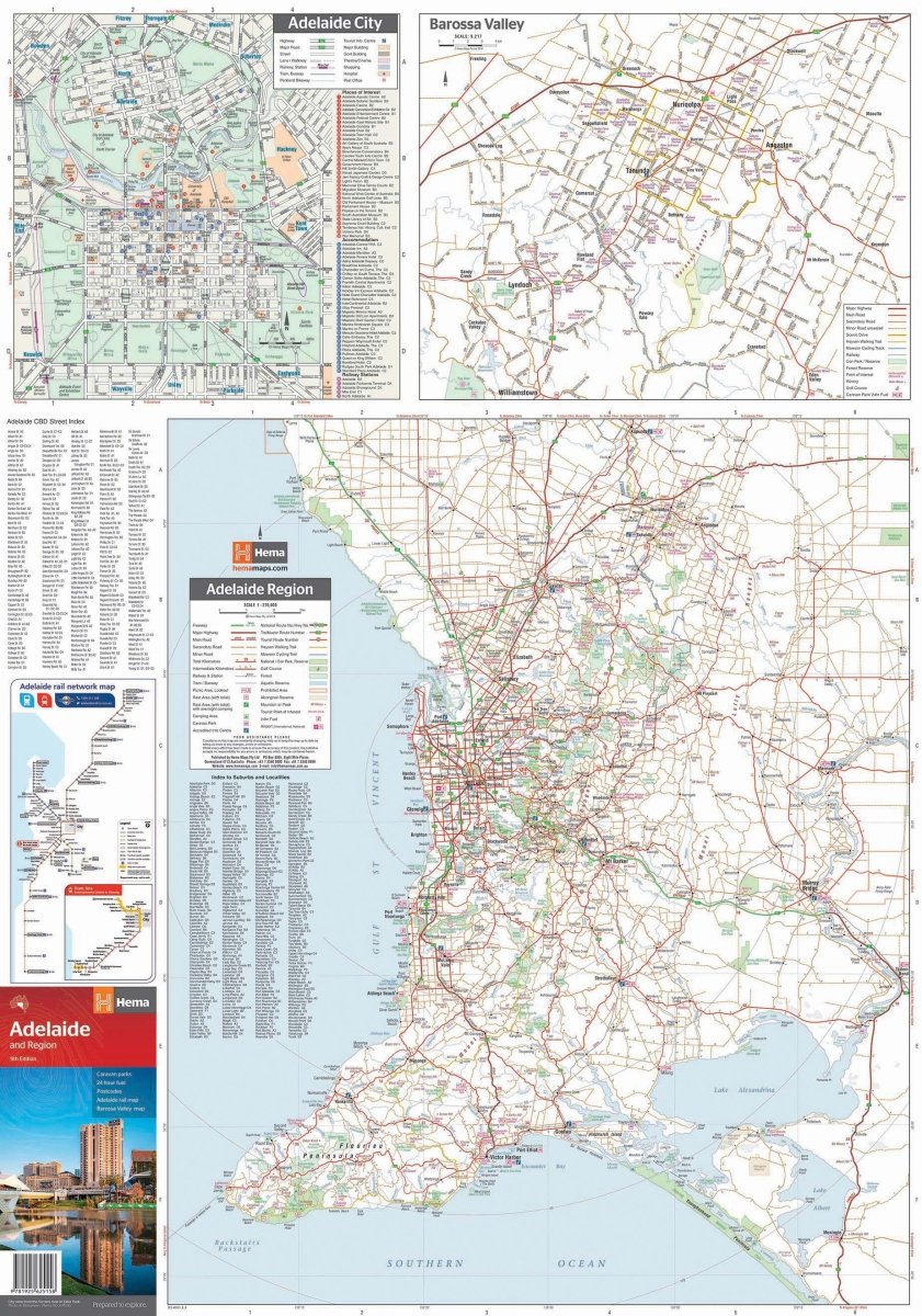 Adelaide and Region Map | Hema Maps - Maps | A247 Gear