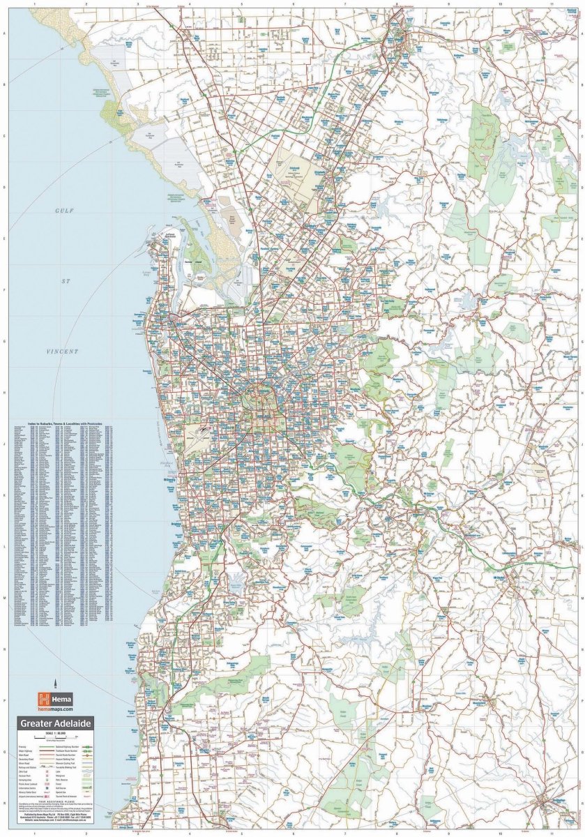 Adelaide and Region Map | Hema Maps - Maps | A247 Gear