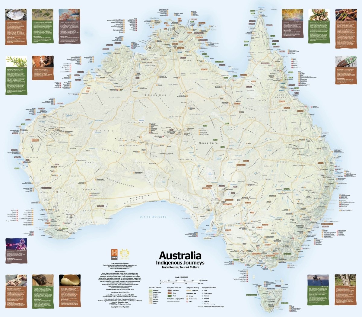 Australia Indigenous Journey's Map | Hema Maps - Maps | A247 Gear