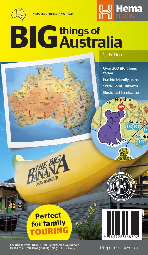 Big things of Australia Map | Hema Maps - Maps | A247 Gear