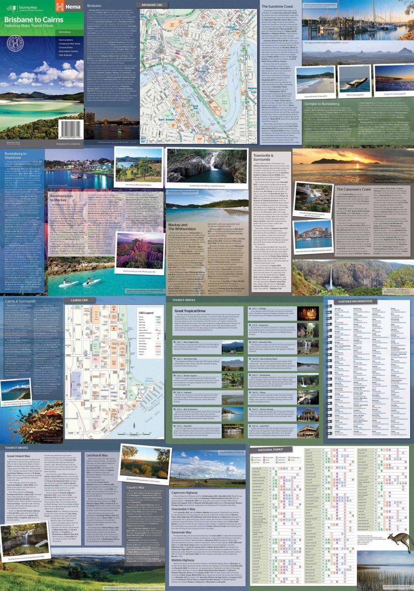 Brisbane to Cairns Map | Hema Maps - Maps | A247 Gear