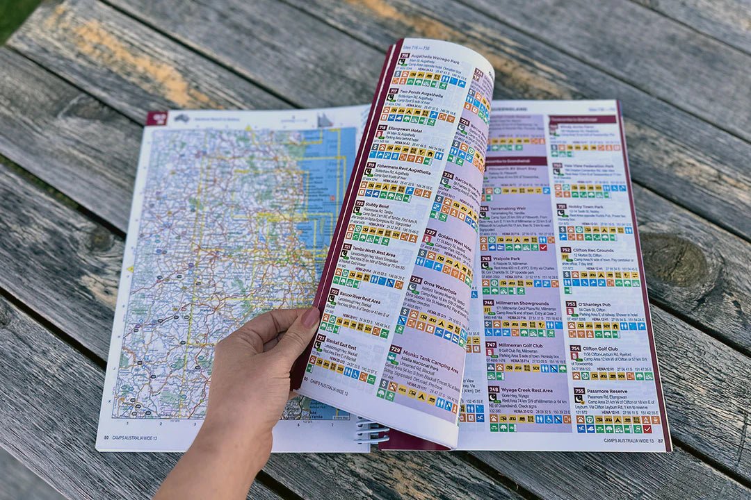 Camps 13 Easy to Read, Campsite photos and larger maps (B4) | Camps Australia Wide | A247 Gear
