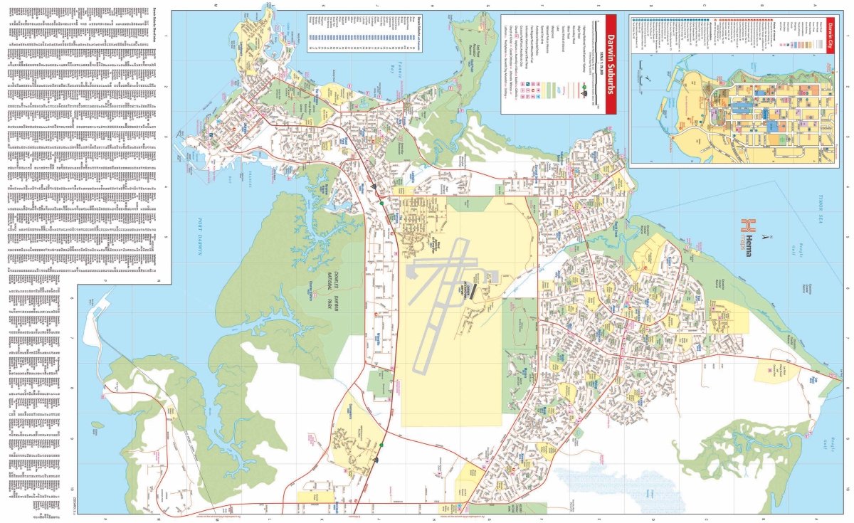 Darwin & Region Map | Hema Maps - Maps | A247 Gear