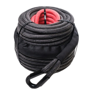 Double Braided Winch Rope - 30M - 8,000KG - Black | Saber Offroad | A247 Gear
