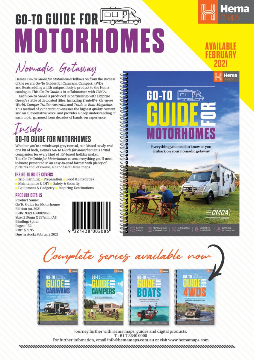 Go - To - Guide for Motorhomes | Hema Maps - Books | A247 Gear