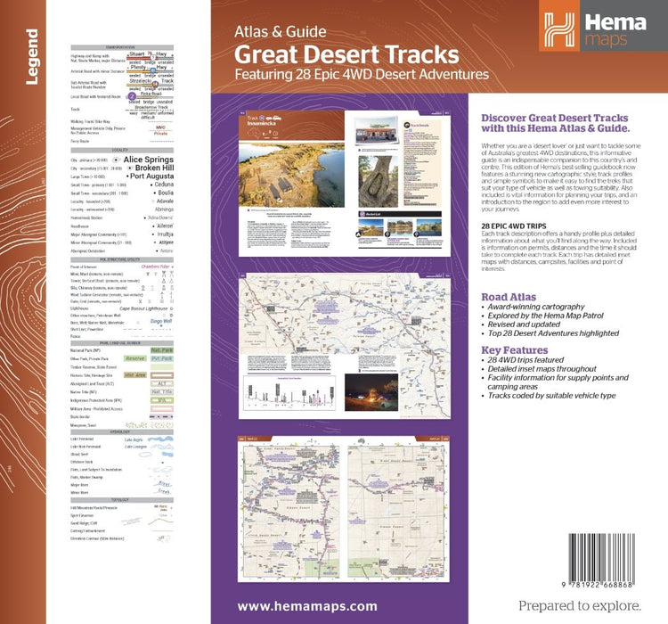 Great Desert Tracks Atlas & Guide | Hema Maps - Books | A247 Gear