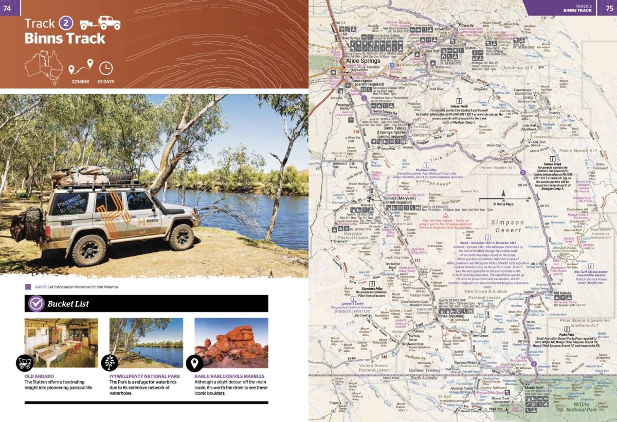 Great Desert Tracks Atlas & Guide | Hema Maps - Books | A247 Gear