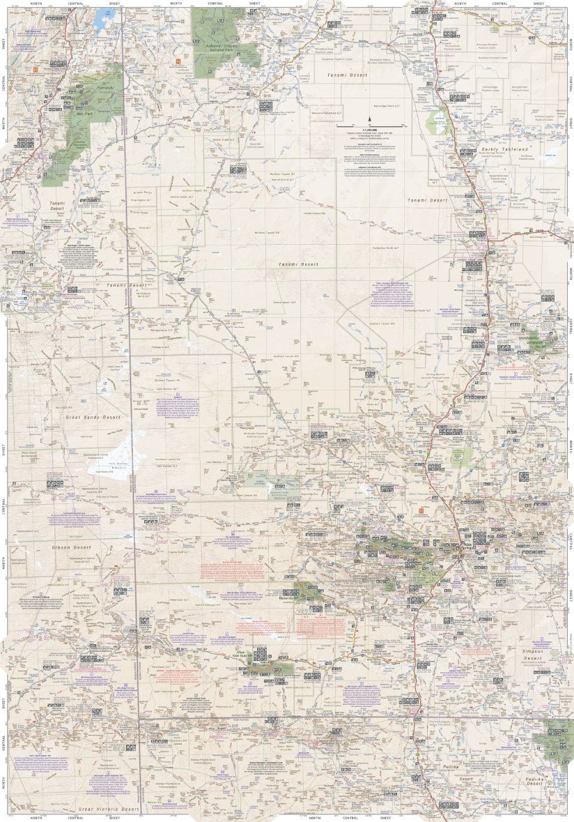 Great Desert Tracks Central Sheet | Hema Maps - Maps | A247 Gear