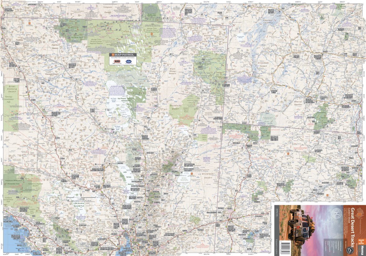 Great Desert Tracks Eastern Sheet | Hema Maps - Maps | A247 Gear