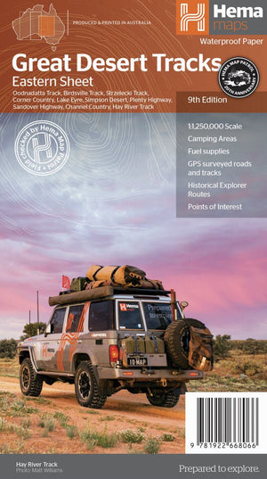 Great Desert Tracks Eastern Sheet | Hema Maps - Maps | A247 Gear