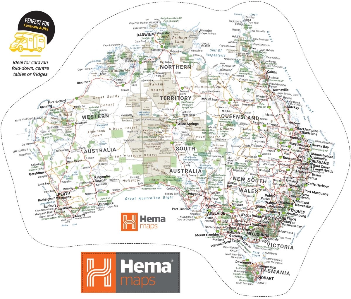 Hema Sticker Map (440mm x 370mm) | Other - Packaging, Misc. | A247 Gear