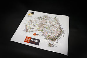 Hema Sticker Map (440mm x 370mm) | Other - Packaging, Misc. | A247 Gear