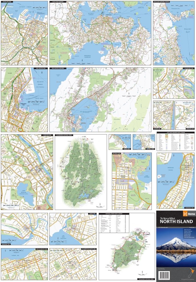 North Island New Zealand Map | Hema Maps - Maps | A247 Gear