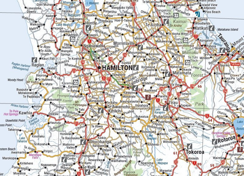 North Island New Zealand Map | Hema Maps - Maps | A247 Gear
