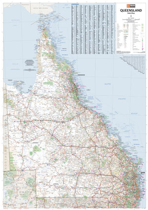 Queensland State Wall Map | Hema Maps - Maps | A247 Gear