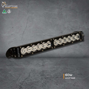 Raptor 60W 15? LED Light bar | Ultra Vision | A247 Gear