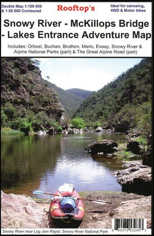 Snowy River - McKillops Bridge - Lakes Entrance Adventure Map | Rooftop Maps | A247 Gear