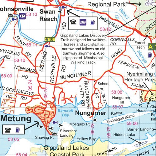 Snowy River - McKillops Bridge - Lakes Entrance Adventure Map | Rooftop Maps | A247 Gear