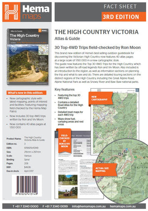 The Victorian High Country Atlas & Guide | Hema Maps - Books | A247 Gear