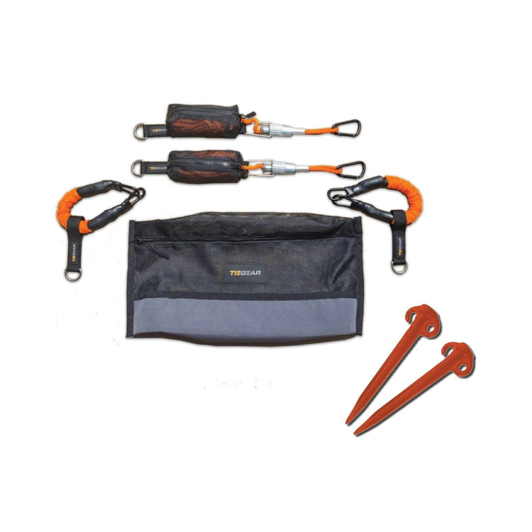 Tiegear Caravan Pack plus Bonus Hi - Vis Sand Pegs | TIEGEAR | A247 Gear