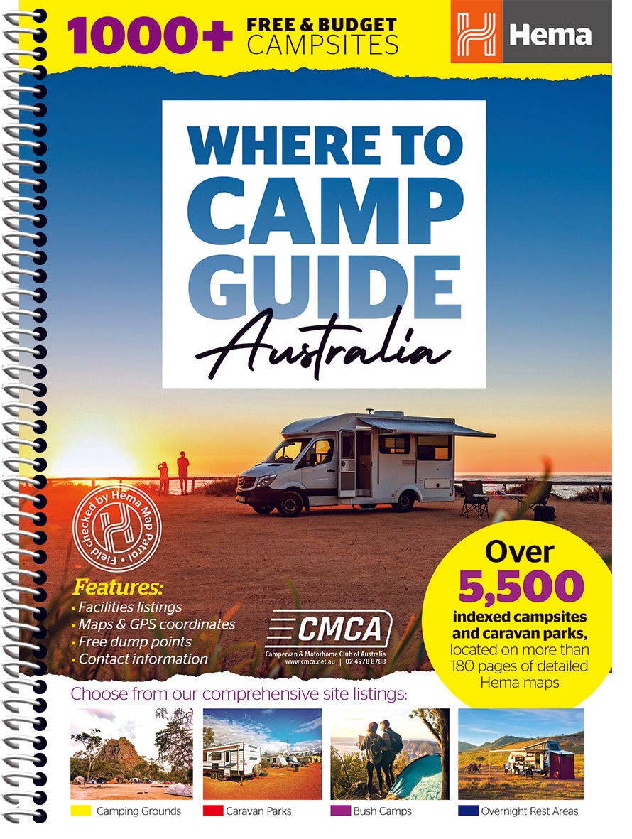 Where to Camp Guide | Hema Maps - Books | A247 Gear