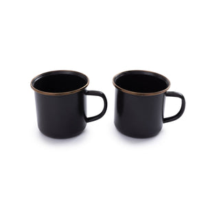 Barebones - Enamel Cup Set of 2 - Charcoal | Barebones | A247 Gear