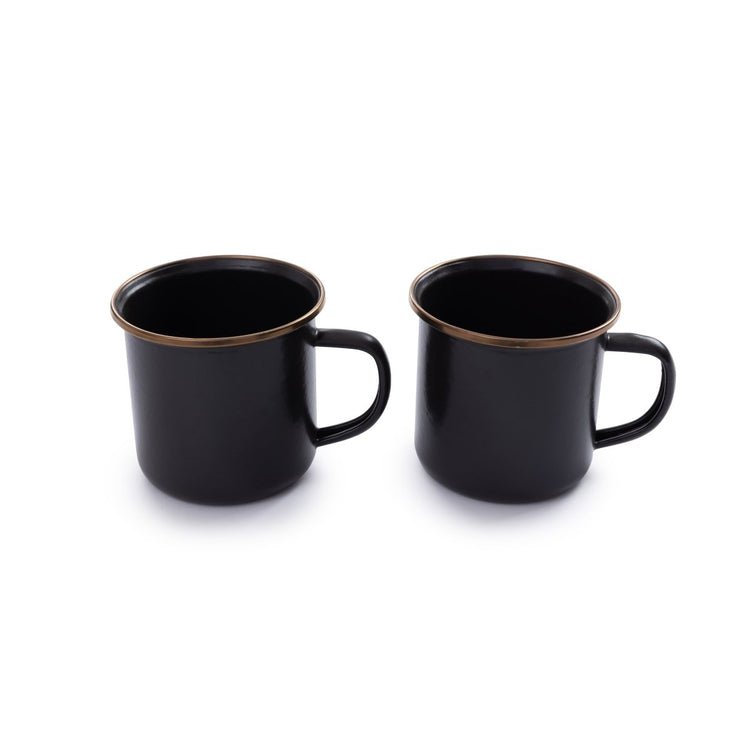 Barebones - Enamel Cup Set of 2 - Charcoal | Barebones | A247 Gear