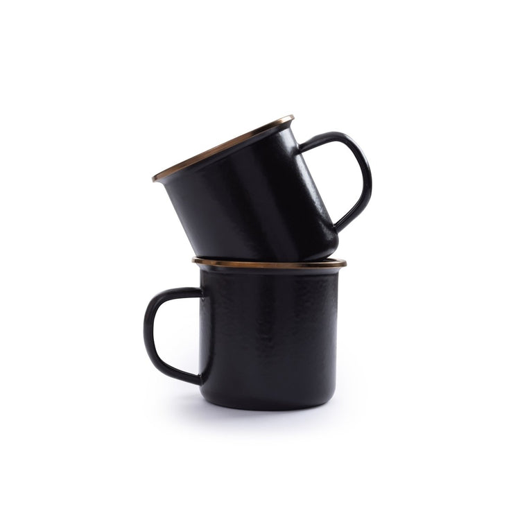 Barebones - Enamel Cup Set of 2 - Charcoal | Barebones | A247 Gear