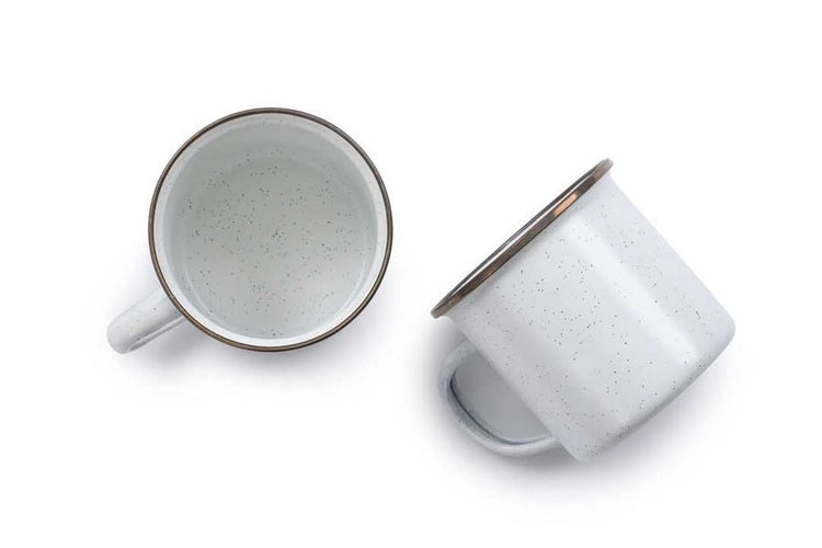 Barebones - Enamel Cup Set of 2 - Eggshell | Barebones | A247 Gear