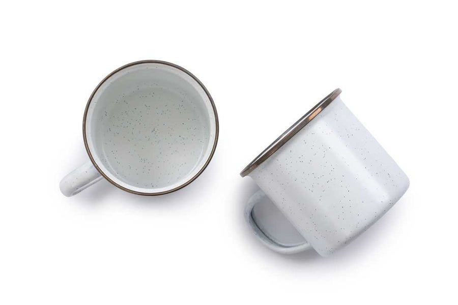 Barebones - Enamel Cup Set of 2 - Eggshell | Barebones | A247 Gear
