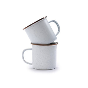 Barebones - Enamel Cup Set of 2 - Eggshell | Barebones | A247 Gear