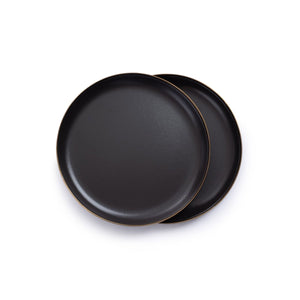 Barebones - Enamel Deep Plate Set of 2 - Charcoal | Barebones | A247 Gear
