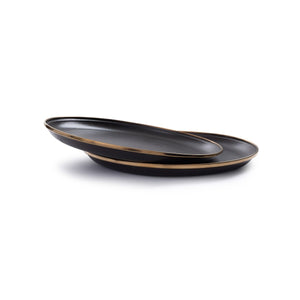 Barebones - Enamel Deep Plate Set of 2 - Charcoal | Barebones | A247 Gear