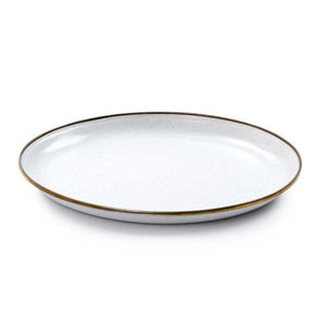 Barebones - Enamel Deep Plate Set of 2 - Eggshell | Barebones | A247 Gear