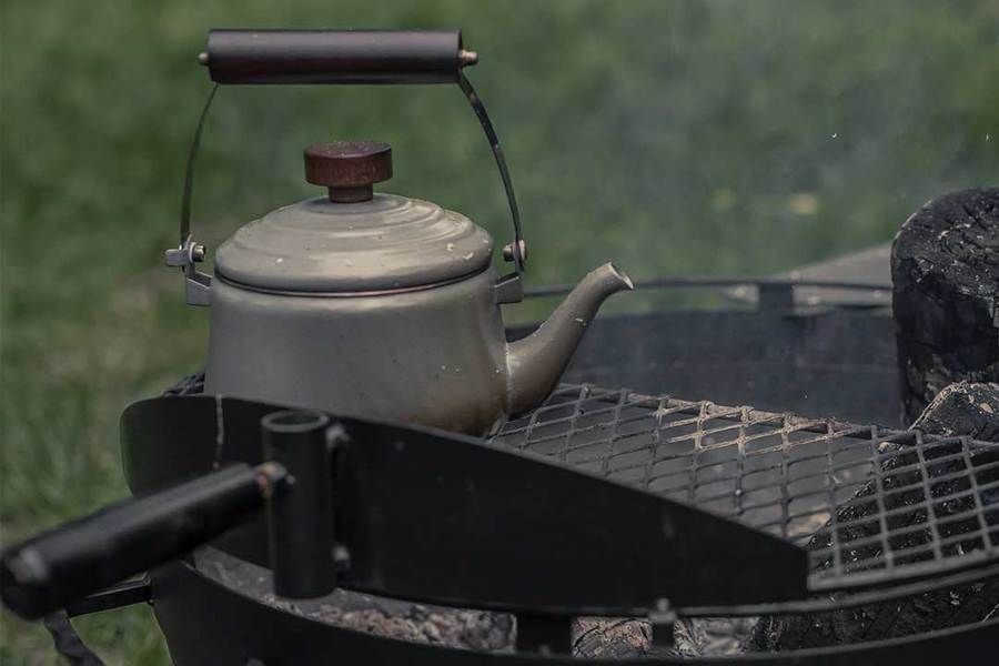 Barebones - Enamel Teapot - Slate Grey | Barebones | A247 Gear