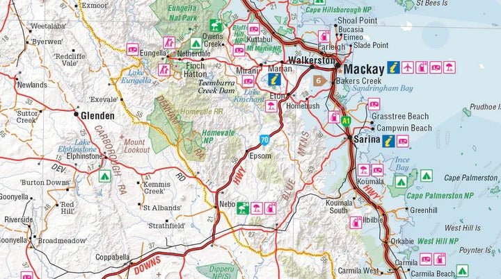 Brisbane to Cairns Map | Hema Maps | A247 Gear