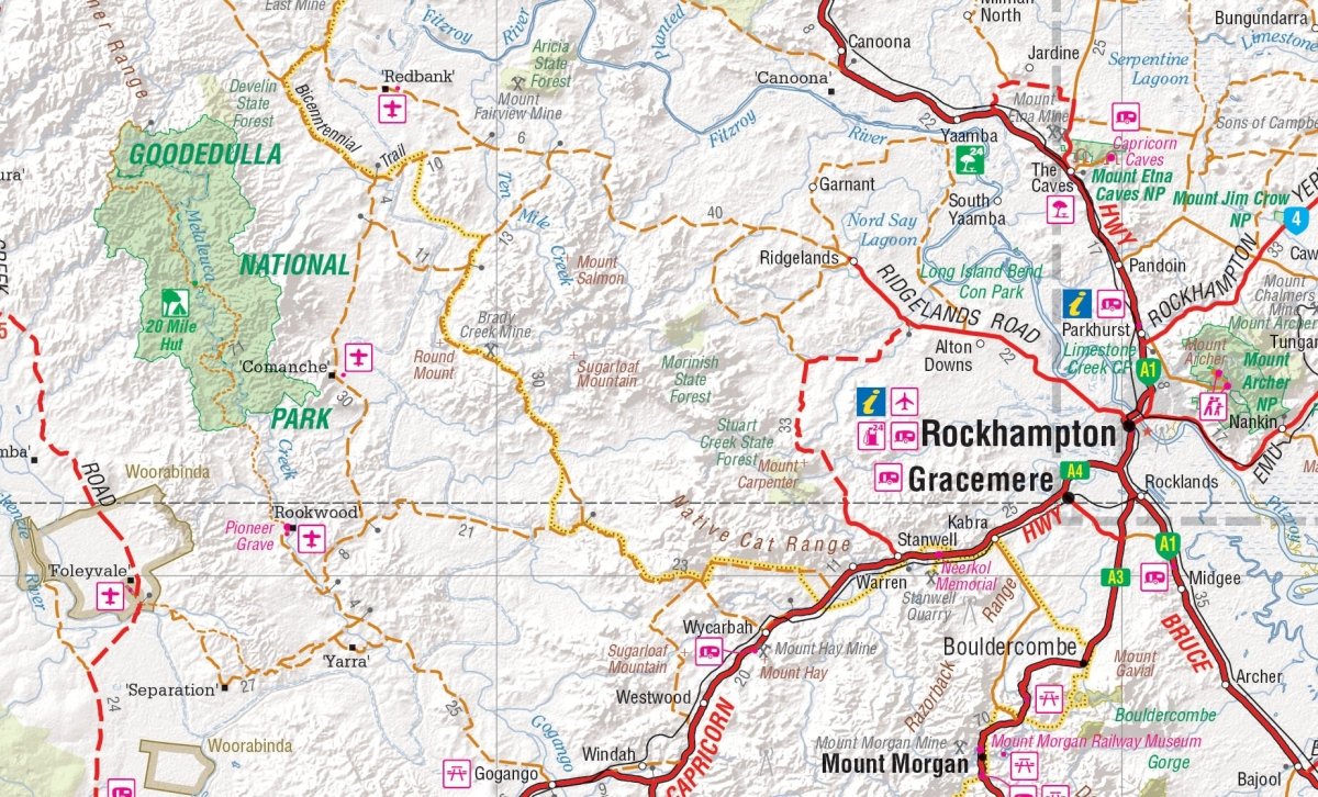 Central Queensland Map | Hema Maps | A247 Gear