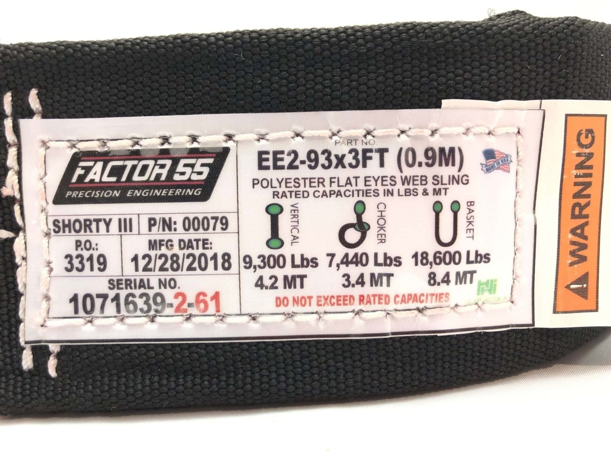 Factor 55 Shorty Strap II and III | Factor 55 | A247 Gear