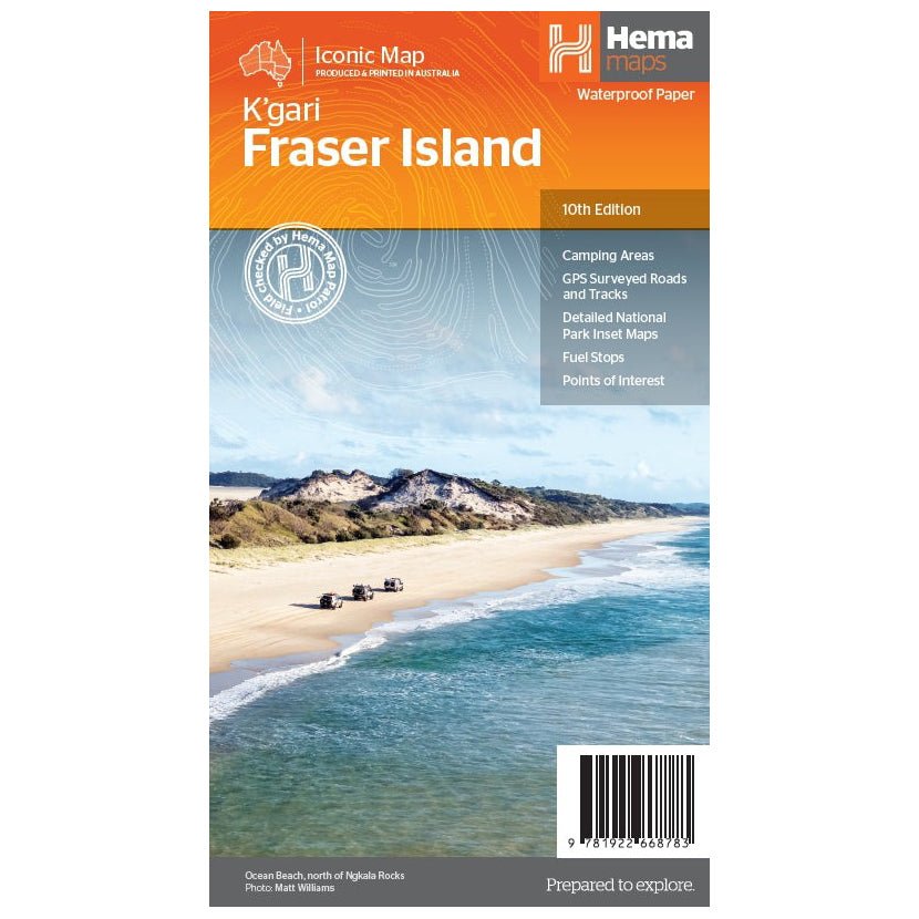 Fraser Island (K'gari) Map | Hema Maps | A247 Gear