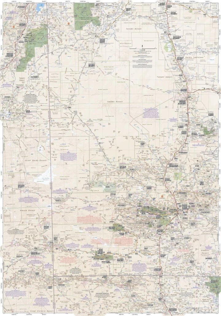 Great Desert Tracks Central Sheet | Hema Maps | A247 Gear