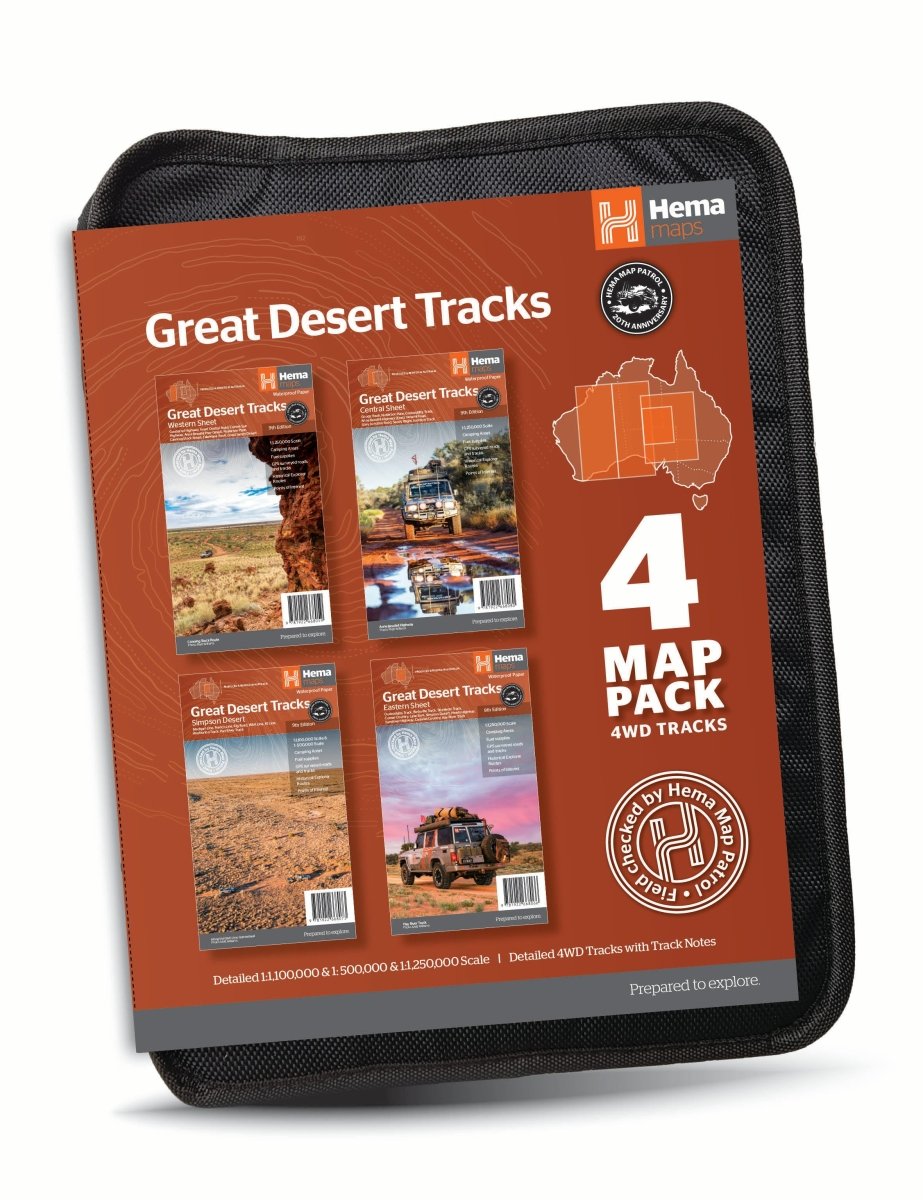 Hema Great Desert Tracks Map Pack | Hema Maps | A247 Gear