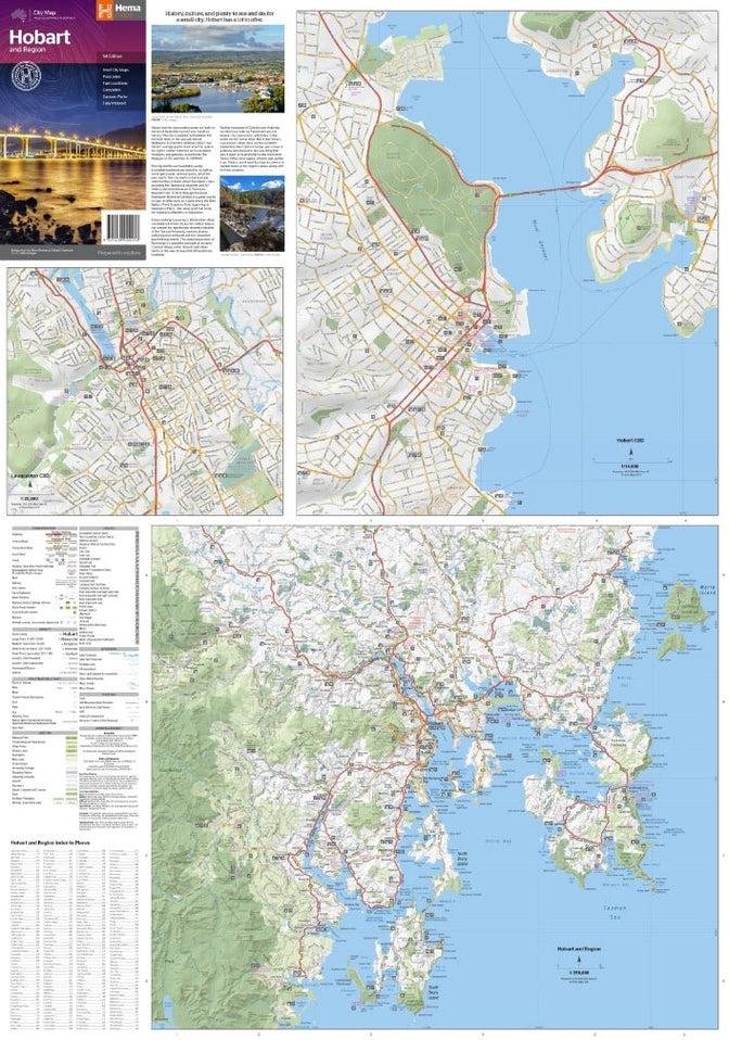 Hobart & Region Map | Hema Maps | A247 Gear