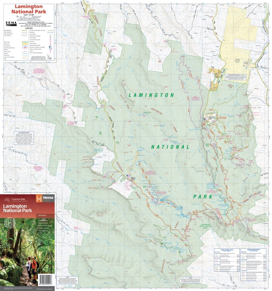 Lamington National Park Map | Hema Maps | A247 Gear