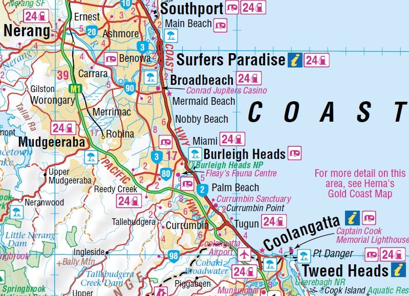 Lamington National Park Map | Hema Maps | A247 Gear