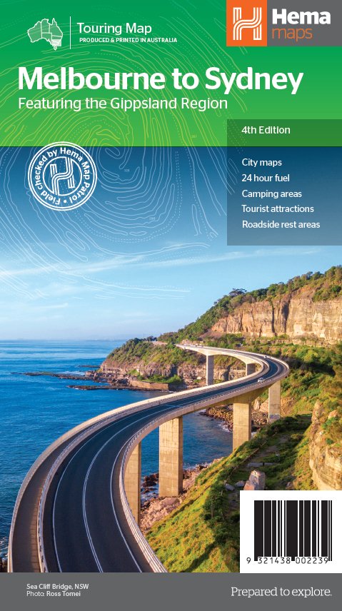 Melbourne to Sydney Map | Hema Maps | A247 Gear