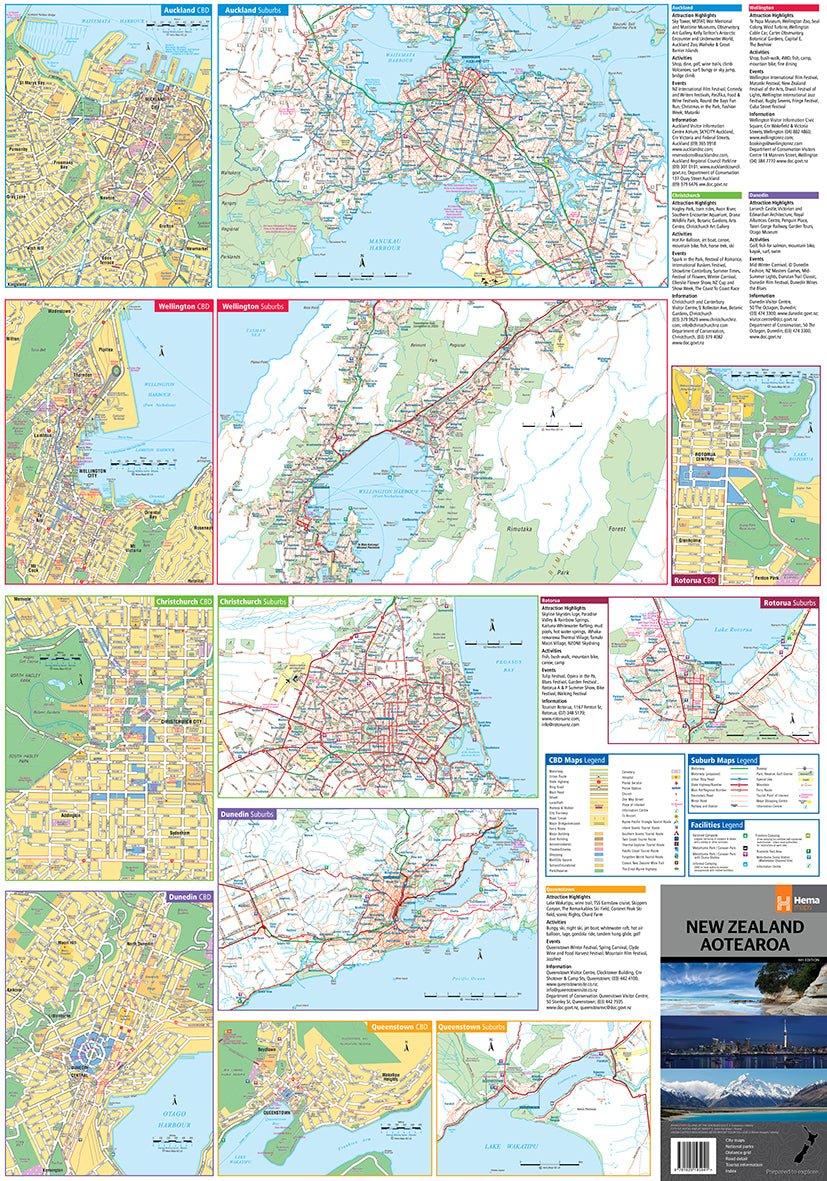 New Zealand Aotearoa Map | Hema Maps | A247 Gear