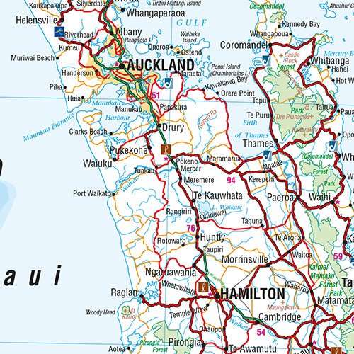 New Zealand (Aotearoa) Wall Map | Hema Maps | A247 Gear