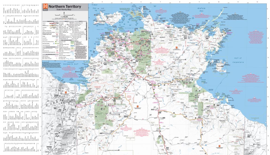 Northern Territory Handy Map | Hema Maps | A247 Gear