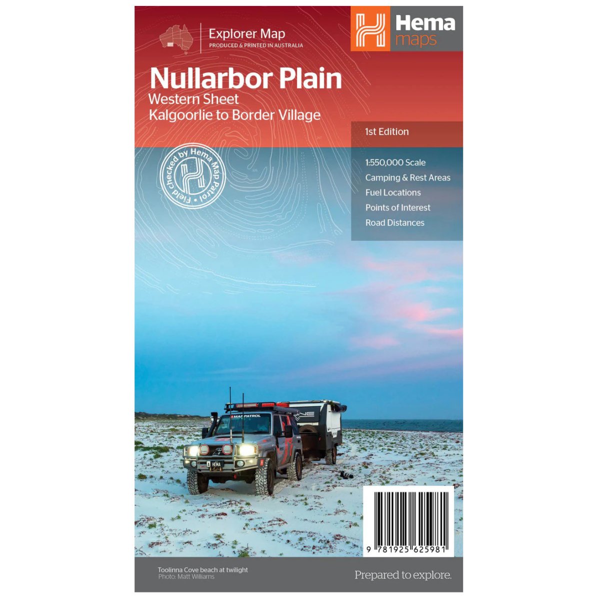 Nullarbor Plain - Eastern Map - Border Village to Port Pirie | Hema Maps | A247 Gear