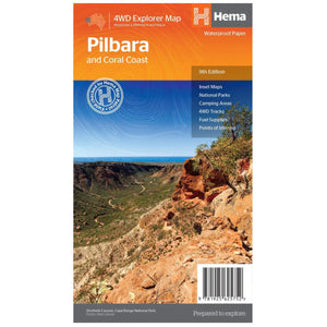 Pilbara & Coral Coast Map | Hema Maps | A247 Gear